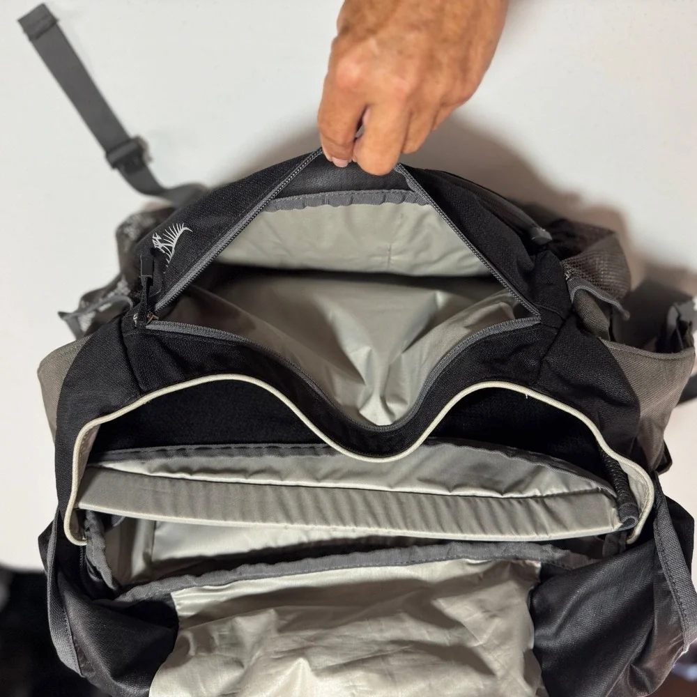 Osprey Seral Lumbar Hydration Pack Hiking Biking Waist Pack Gray Black K